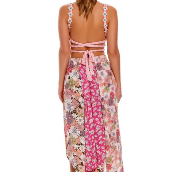 NWT Agua Bendita Albany Java Crop Top SIZE M L - Picture 4 of 4